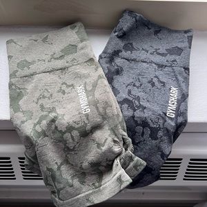 GYMSHARK CAMO SEAMLESS SHORTS